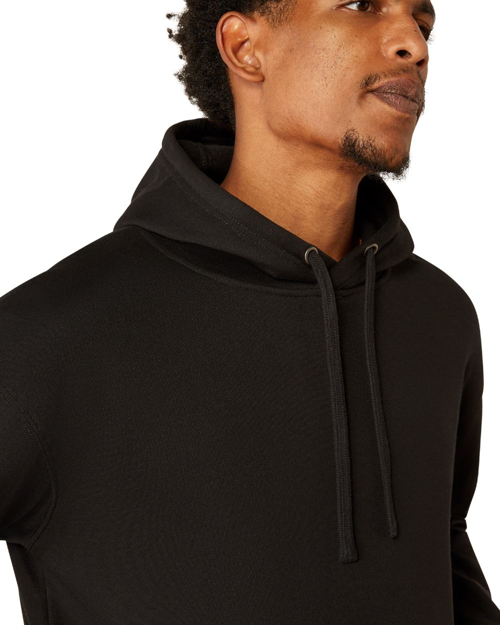 Black coloured Ariat Mens Rebar Workman Hardhead Hoodie on white background 