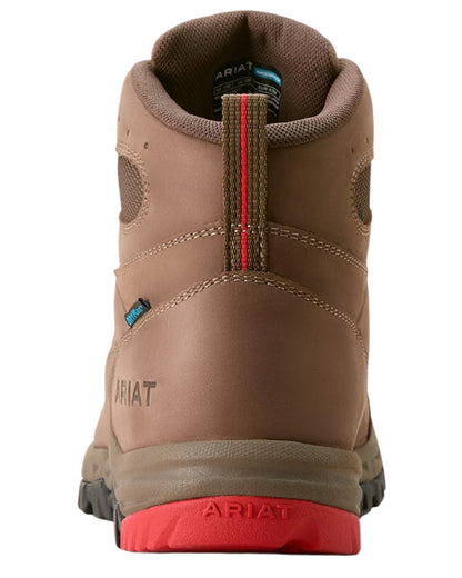 Bitter Brown Coloured Ariat Mens Skyline Summit Waterproof Boot on white background 