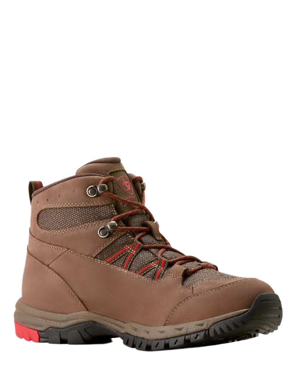 Bitter Brown Coloured Ariat Mens Skyline Summit Waterproof Boot on white background 