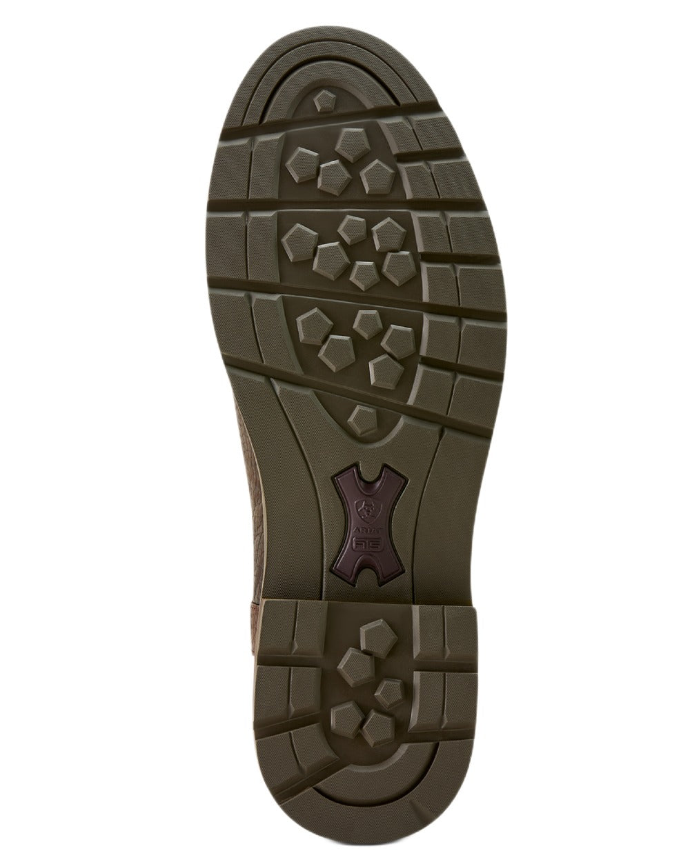 Cognac Bison coloured Ariat Mens Wexford Bison Chelsea Boots on white background 