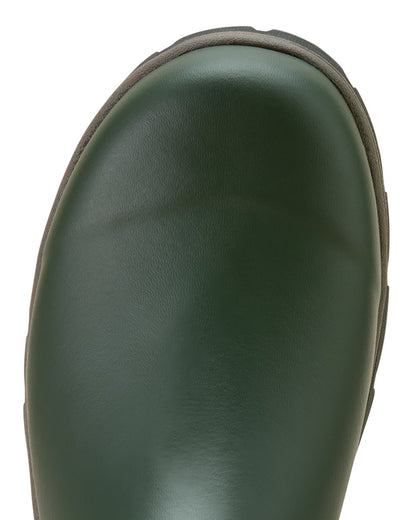 Olive Night coloured Ariat Mens Woodstock Rubber Boots on white background 