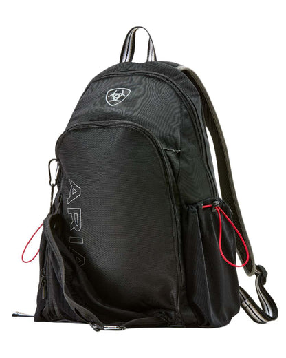 Black coloured Ariat Stride Backpack on white background 