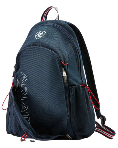 Dark Navy coloured Ariat Stride Backpack on white background 