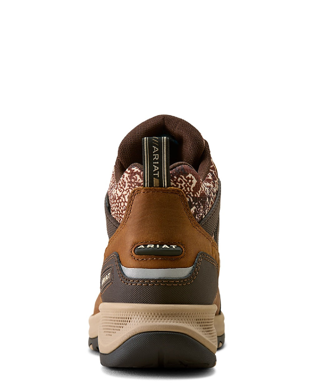Brown coloured Ariat Terrain Trek Waterproof Boots on white background   