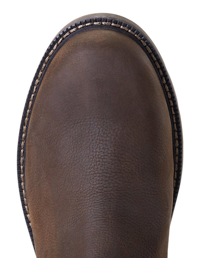 Java coloured Ariat Wexford Waterproof Boots on white background 