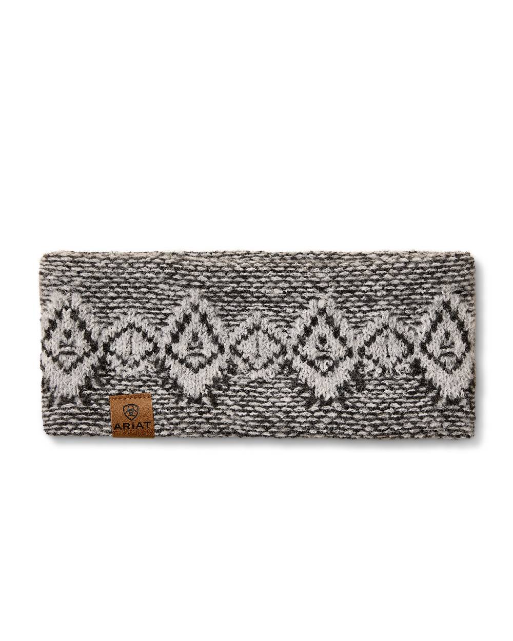 Grey-Heather coloured Ariat Willow Headband on white background 