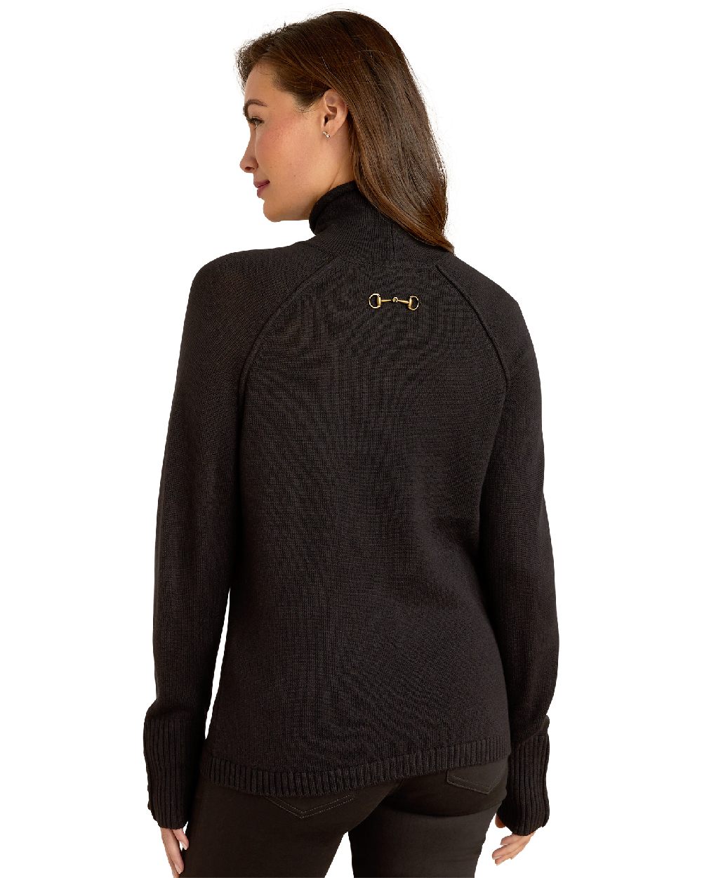 Black coloured Ariat Womens Bahia Sweater on white background 