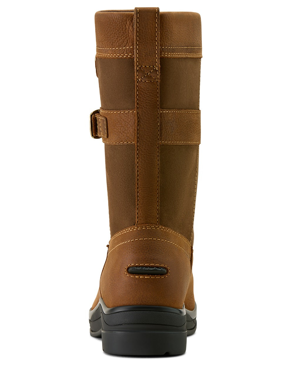 Baked Brown coloured Ariat Womens Bampton Waterproof Boots on white background 