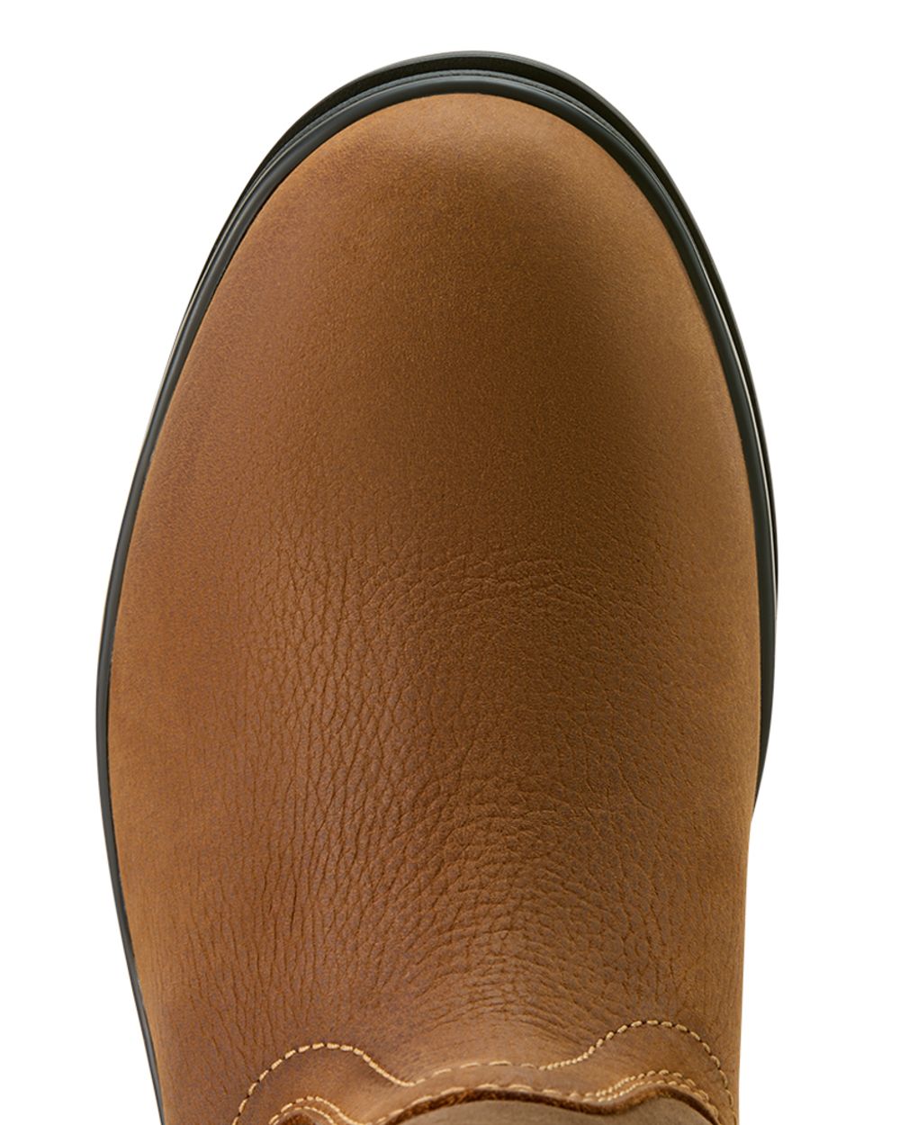 Baked Brown coloured Ariat Womens Bampton Waterproof Boots on white background 