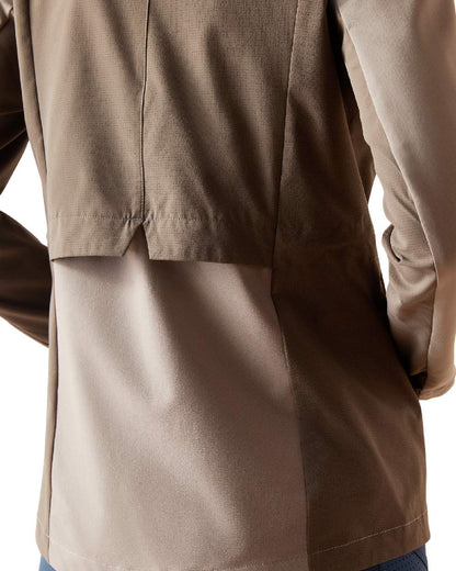 Zinc Coloured Ariat Womens Breathe Deep Jacket on white background 