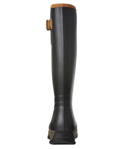 Brown coloured Ariat Womens Burford Wellington Boots on white background 