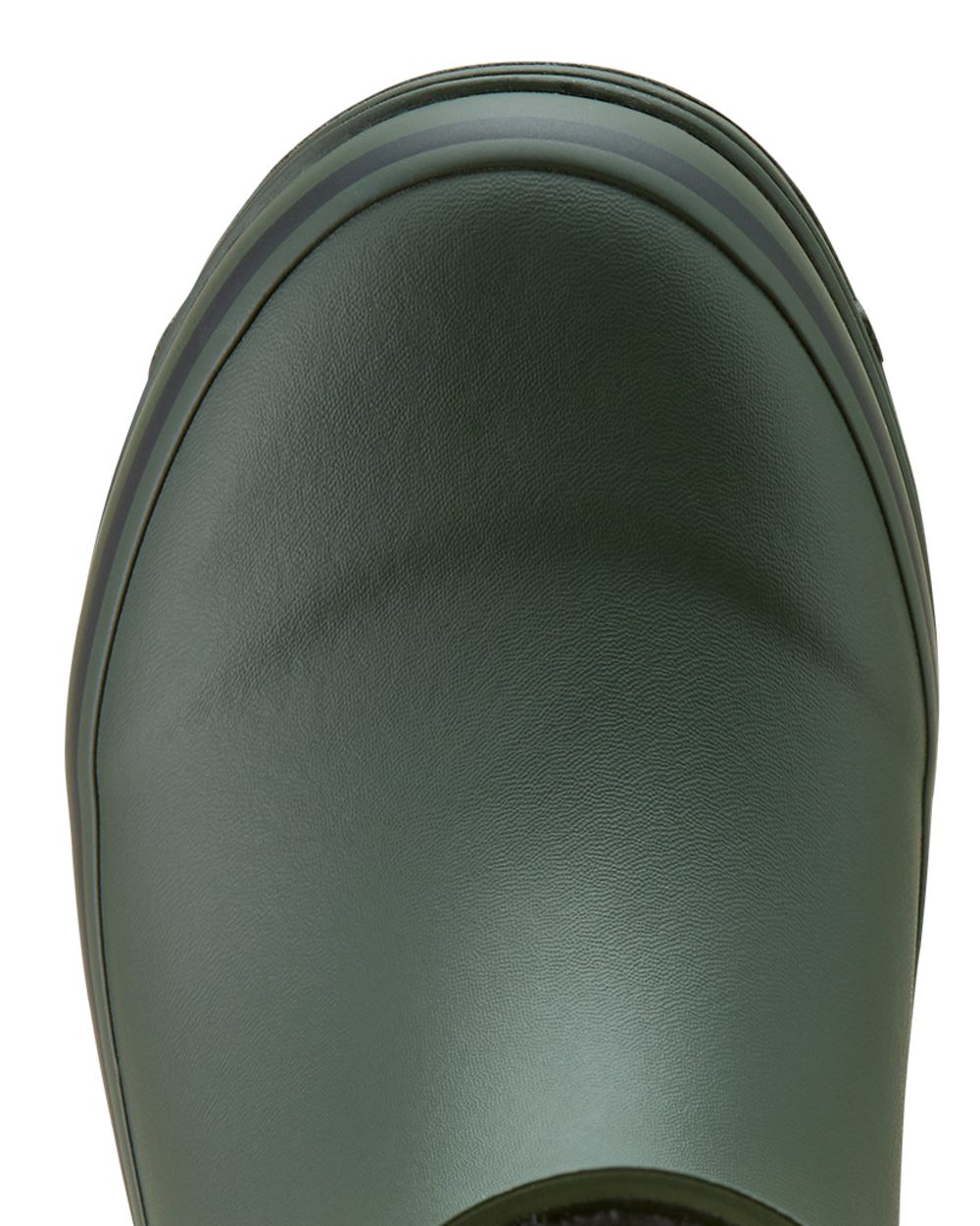 Dark Olive coloured Ariat Womens Burford Wellington Boots on white background 
