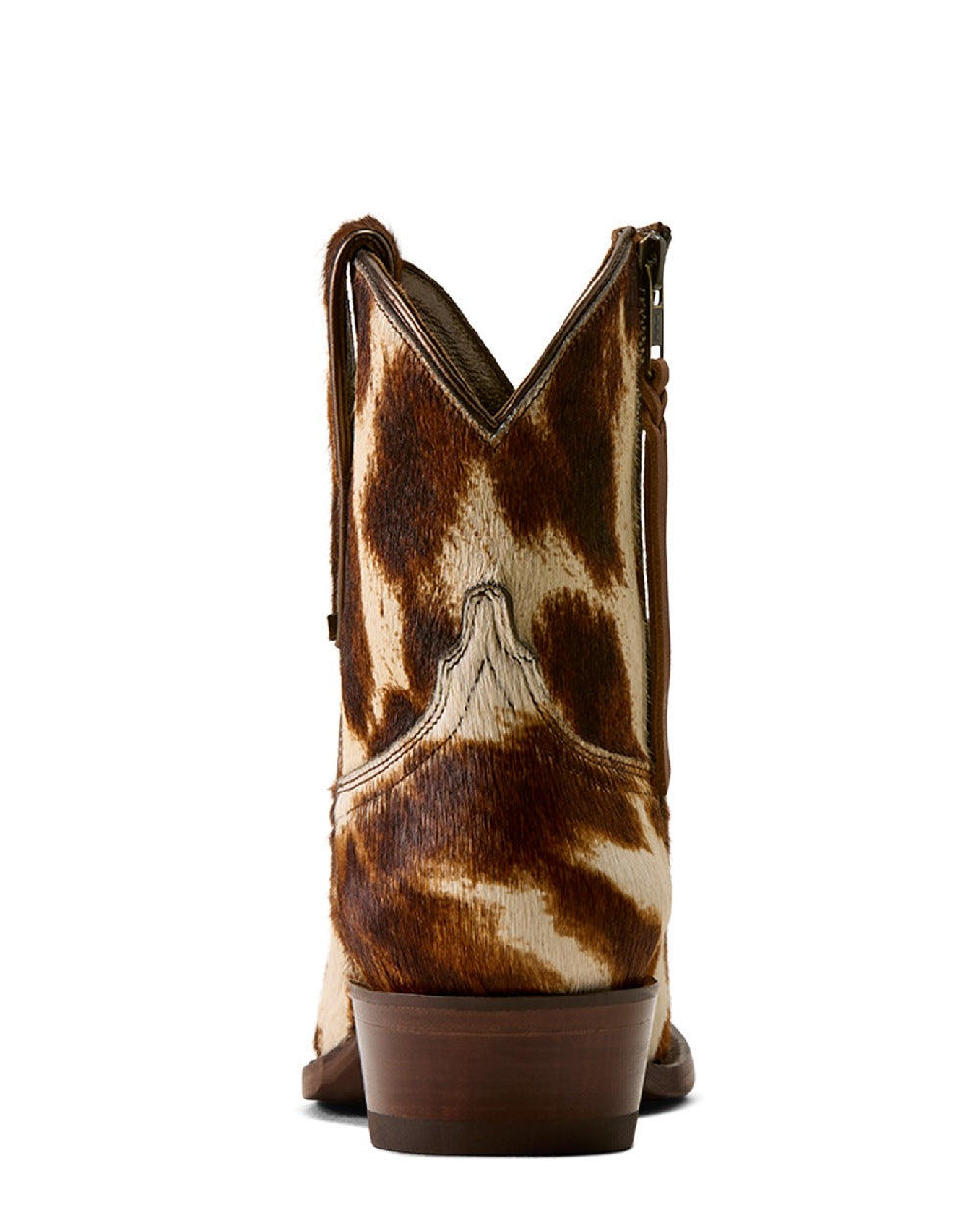 Cow Hair On coloured Ariat Womens Cate X Toe Western Boots on white background 