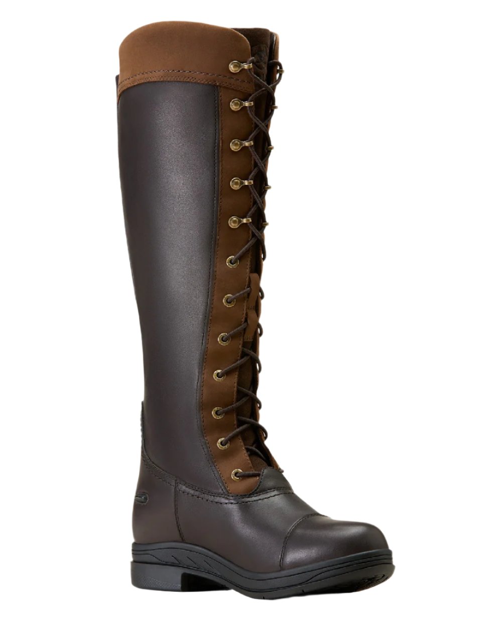 Ebony Brown Coloured Ariat Womens Coniston Max Waterproof Insulated Boot on white background 