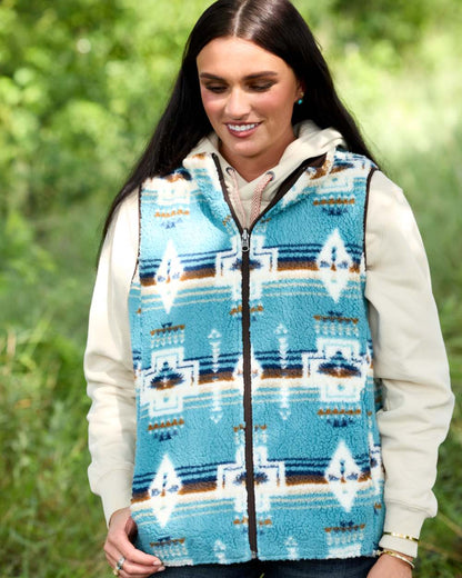 Mole Coloured Ariat Womens Dilon 2.0 Reversible Insulated Vest outdoor background 