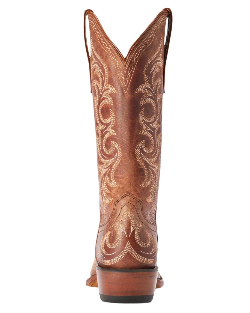 Whiskey Barrel coloured Ariat Womens Hazen Western Boot on white background 