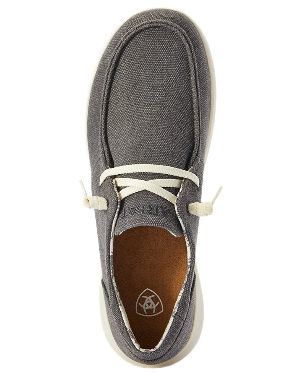 Washed Black coloured Ariat Womens Hilo Shoes on white background 