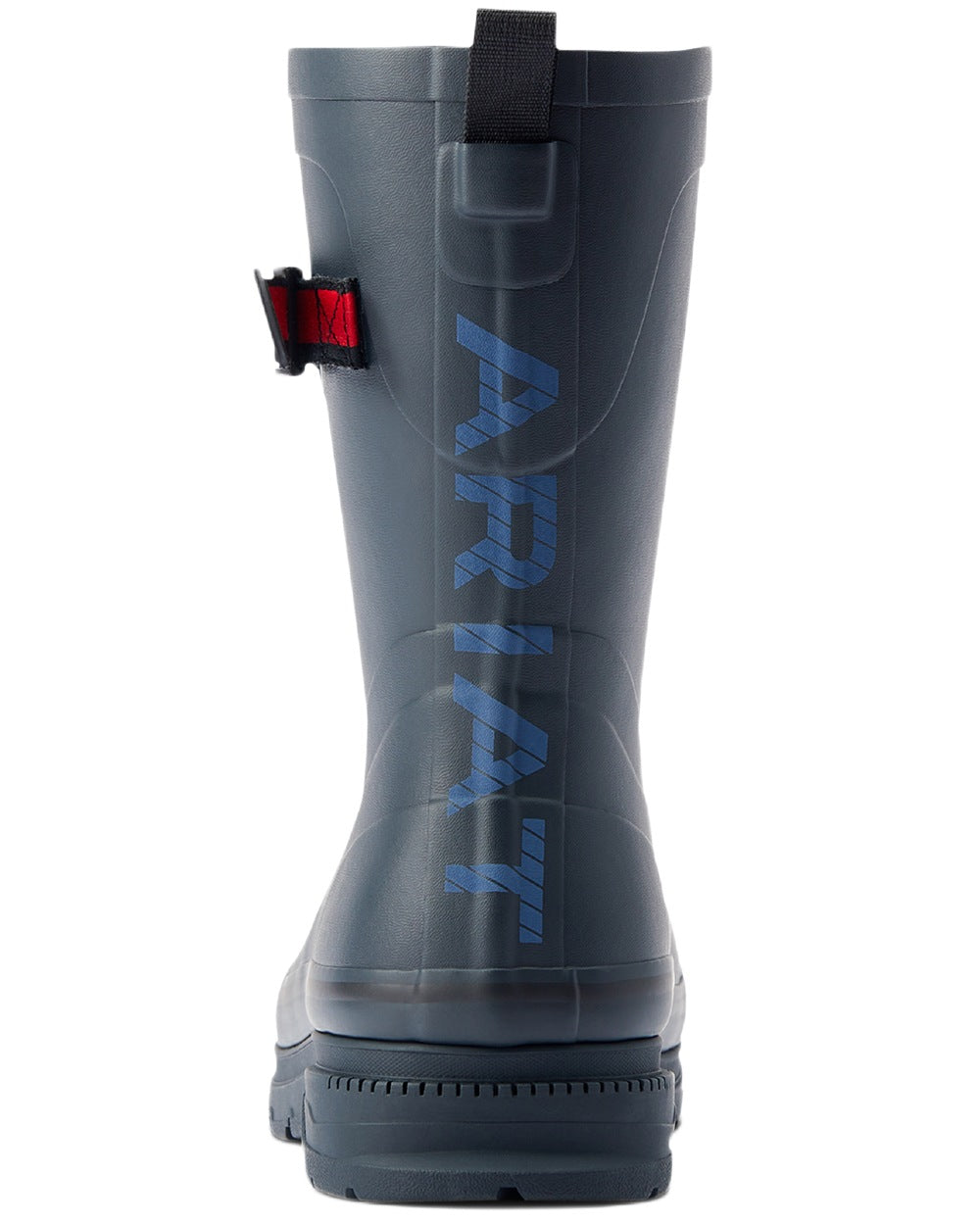 Navy coloured Ariat Womens Kelmarsh Mid Rubber Wellington Boots on white background 