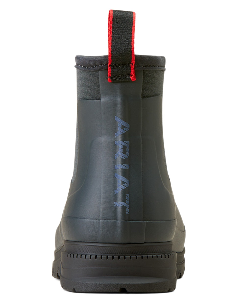 Navy coloured Ariat Womens Kelmarsh Shortie Rubber Boots on white background 