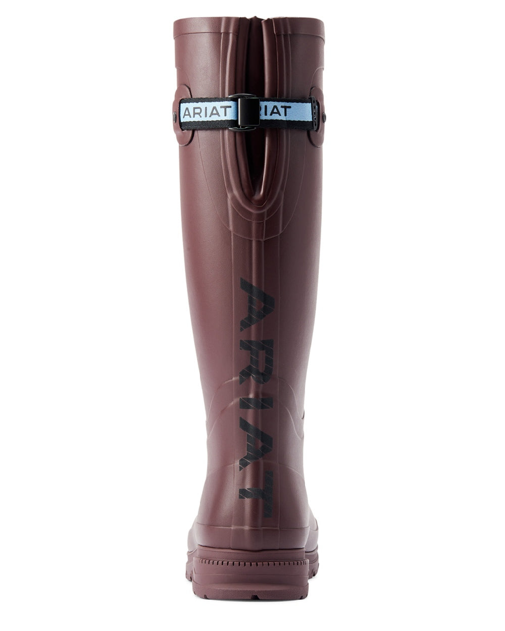 Maroon coloured Ariat Womens Kelmarsh Wellington Boots on White background 