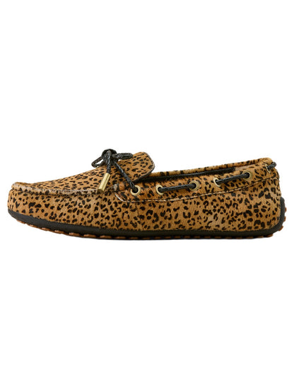 Mini Cheetah Hair On coloured Ariat Womens Margot Driving Moc on white background 