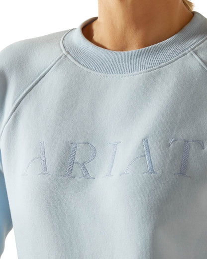 Skyway Coloured Ariat Womens Martine Sweatshirt on white background 