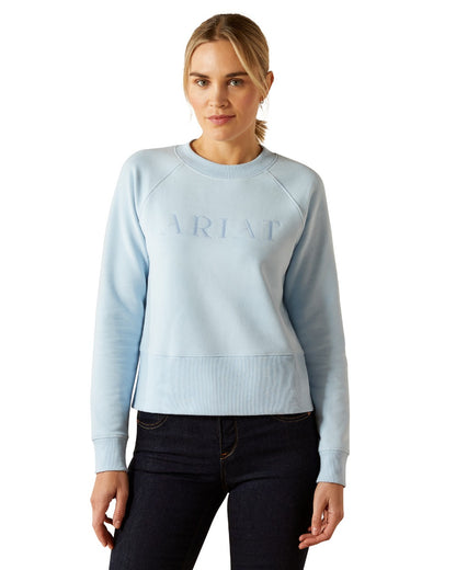 Skyway Coloured Ariat Womens Martine Sweatshirt on white background 