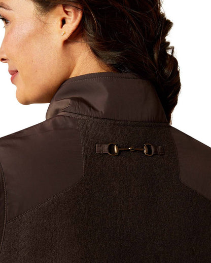 Delicioso coloured Ariat Womens Millbrae Gilet on white background 