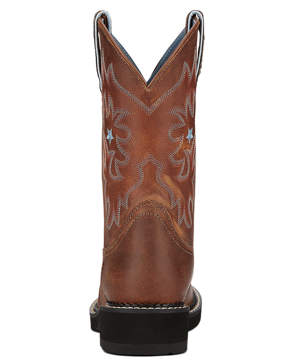 Brown coloured Ariat Womens Probaby Western Boots on white background 