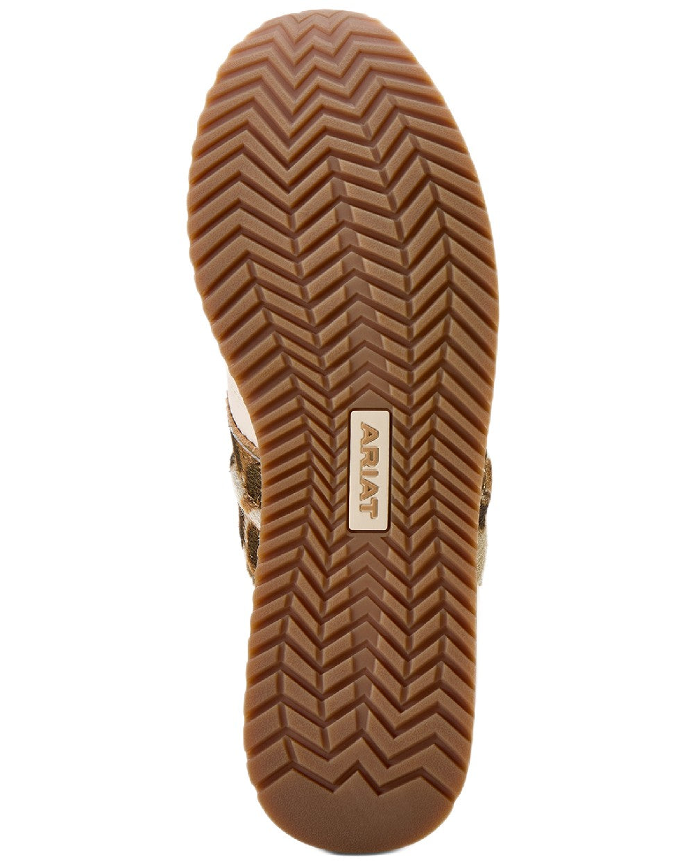 Bright Cream coloured Ariat Womens Ranch Runner Shoes on white background 