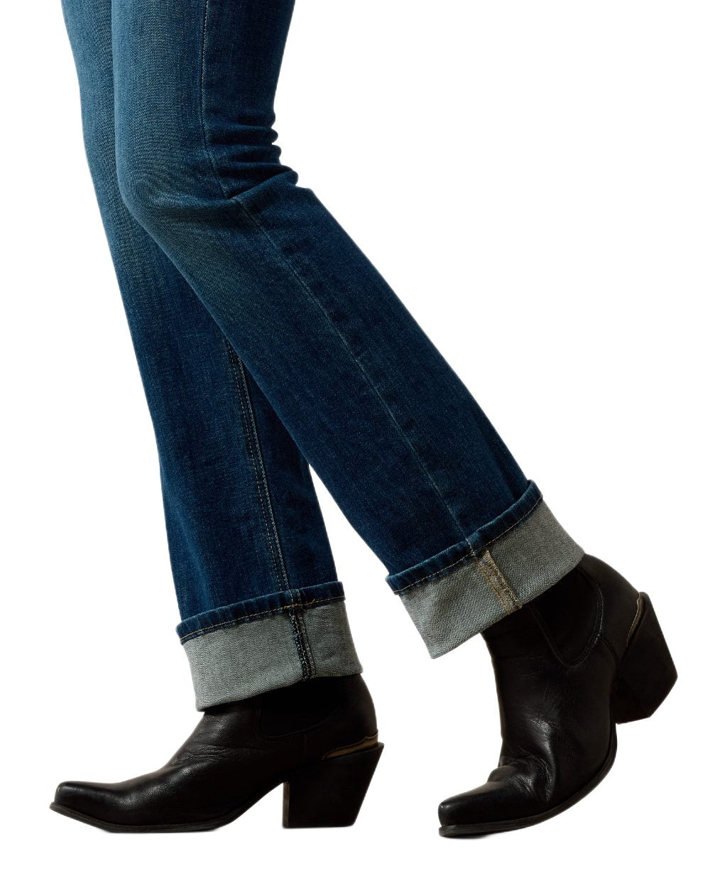 Mackenzie coloured Ariat Womens Real Perfect Rise Abby Straight Jeans on white background 