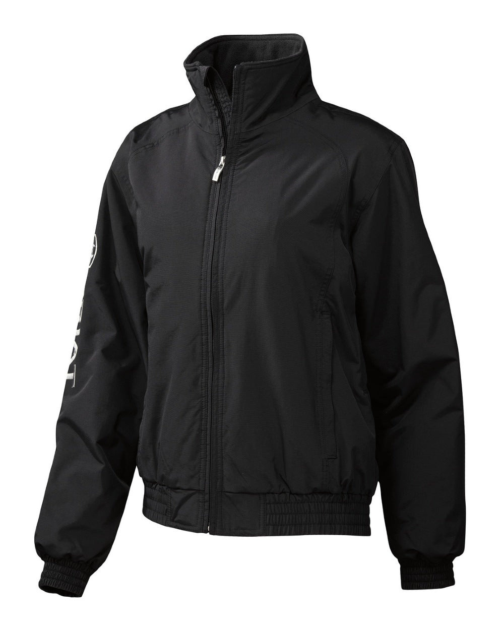 Black Coloured Ariat Womens Stable Insulated Jacket on white background 