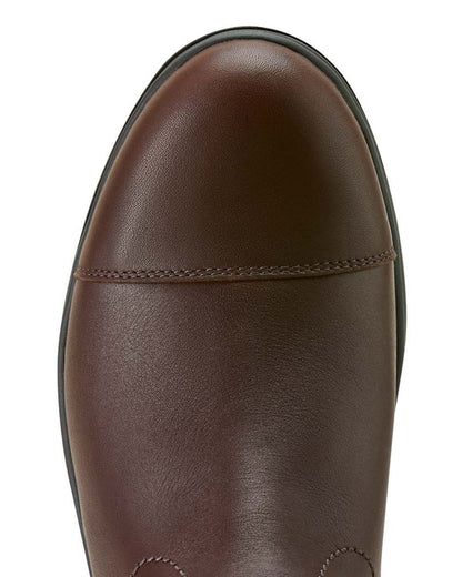 Royal Chocolate coloured Ariat Womens Stamford Waterproof Boots on white background 