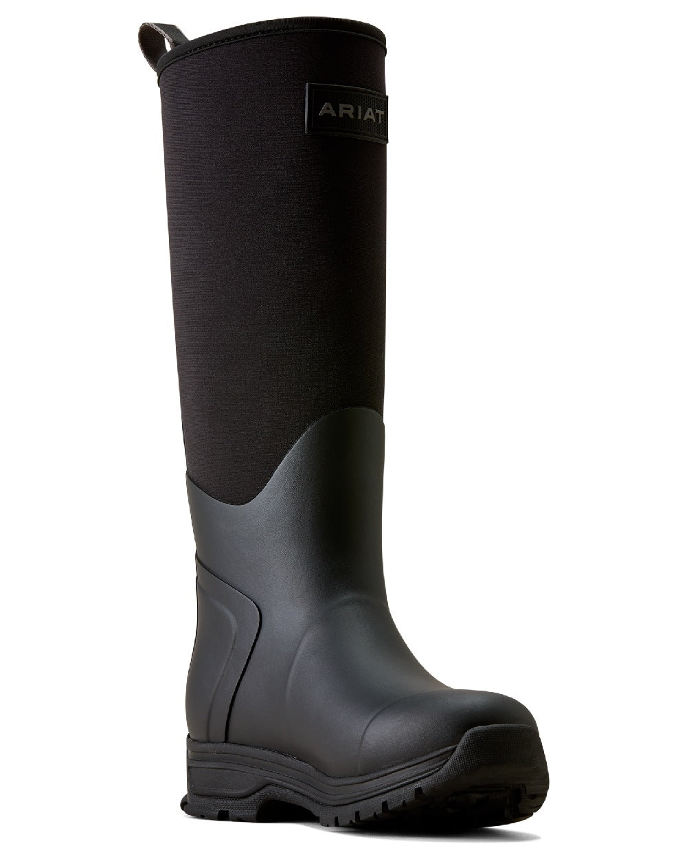 Black Coloured Ariat Womens Swinbrook Rubber Boot on a white background 