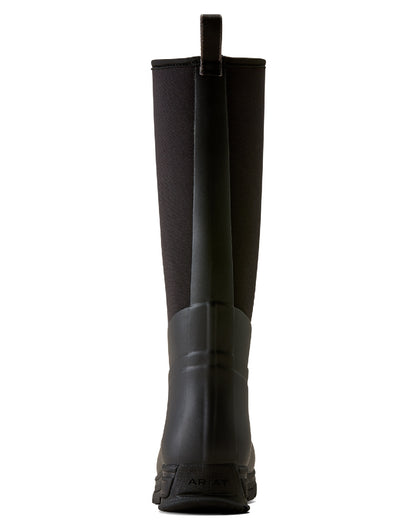 Black Coloured Ariat Womens Swinbrook Rubber Boot on a white background 