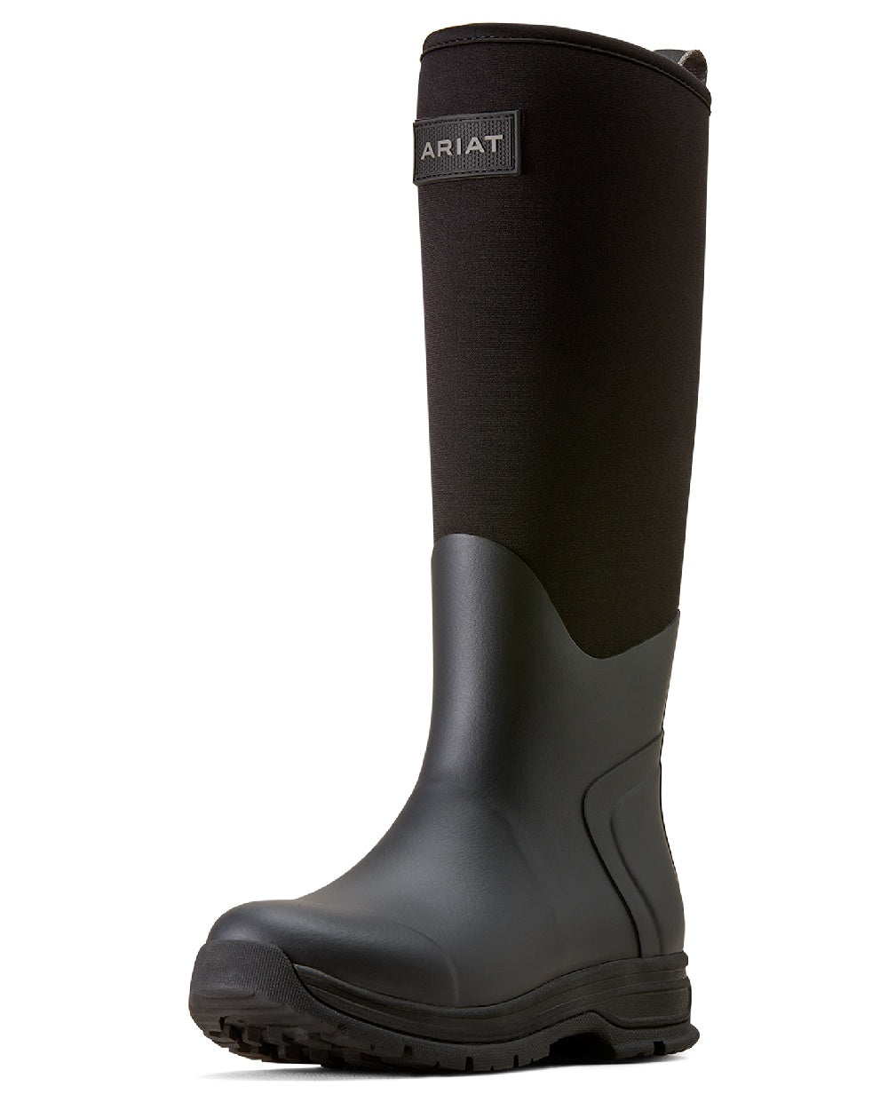 Black Coloured Ariat Womens Swinbrook Rubber Boot on a white background 
