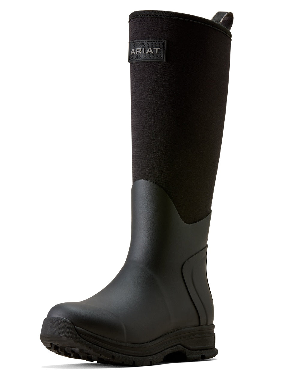Black Coloured Ariat Womens Swinbrook Rubber Boot on a white background 