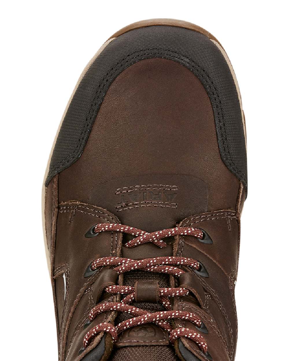 Dark Brown coloured Ariat Womens Telluride II H2O Waterproof Boots on white background 