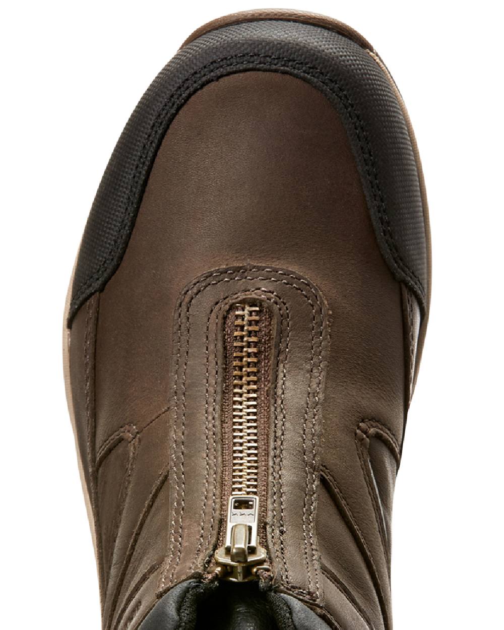 Dark Brown coloured Ariat Womens Telluride II H2O Waterproof Boots on white background 