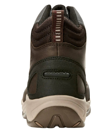 Dark Brown coloured Ariat Womens Telluride II H2O Waterproof Boots on white background 