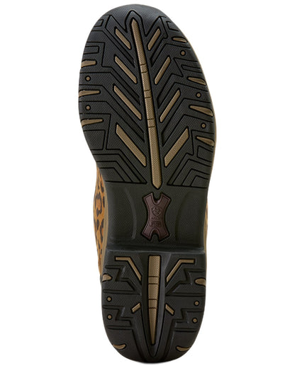 Washed Leopard coloured Ariat Womens Terrain Boots on white background 