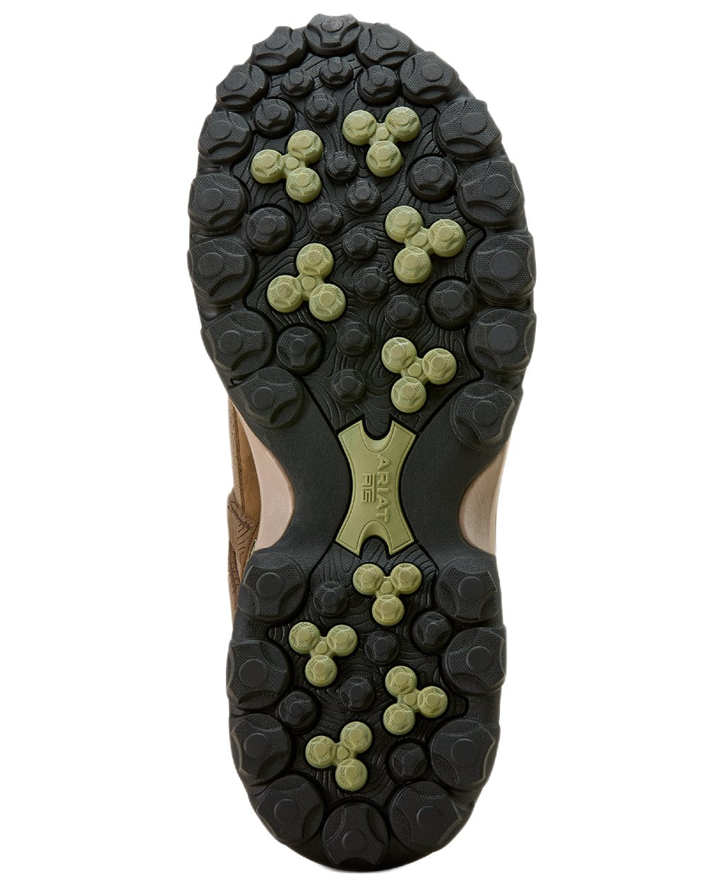 Brown Bark coloured Ariat Womens Traverse Low Waterproof Hiking Shoes on white background 