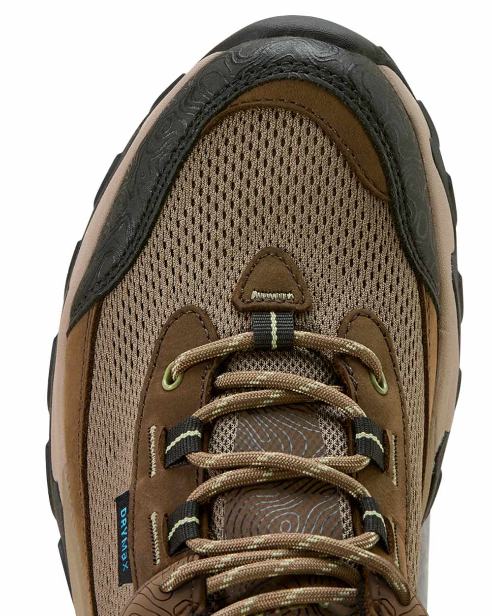 Brown Bark coloured Ariat Womens Traverse Low Waterproof Hiking Shoes on white background 