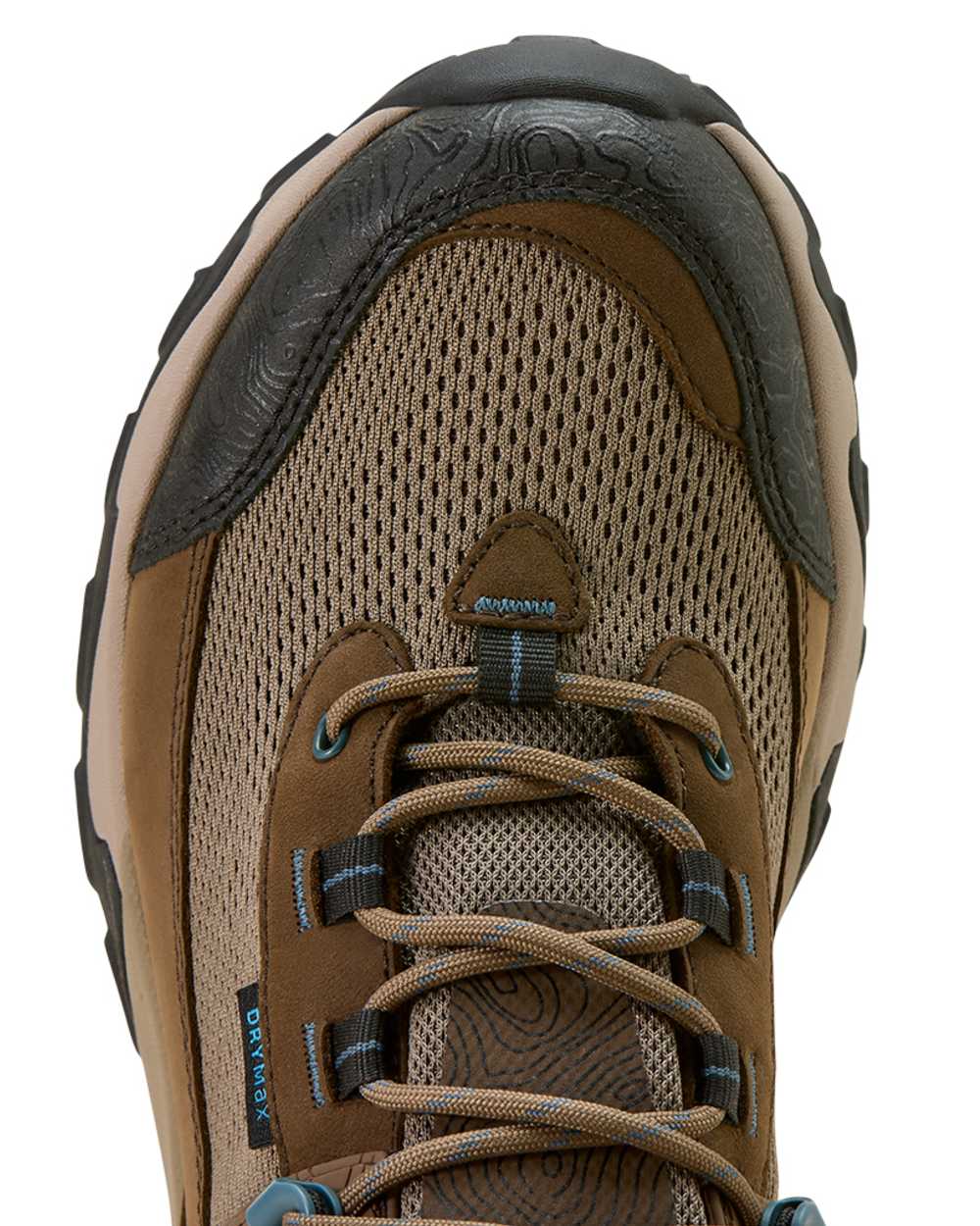 Brown Bark coloured Ariat Womens Traverse Mid Waterproof Hiking Boots on white background 