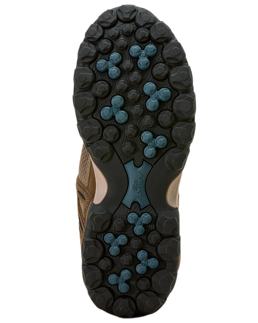 Brown Bark coloured Ariat Womens Traverse Mid Waterproof Hiking Boots on white background 