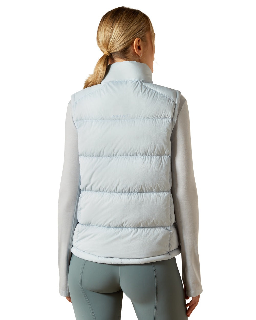 Skyway Coloured Ariat Womens Ultra Puff Down Vest on white background 