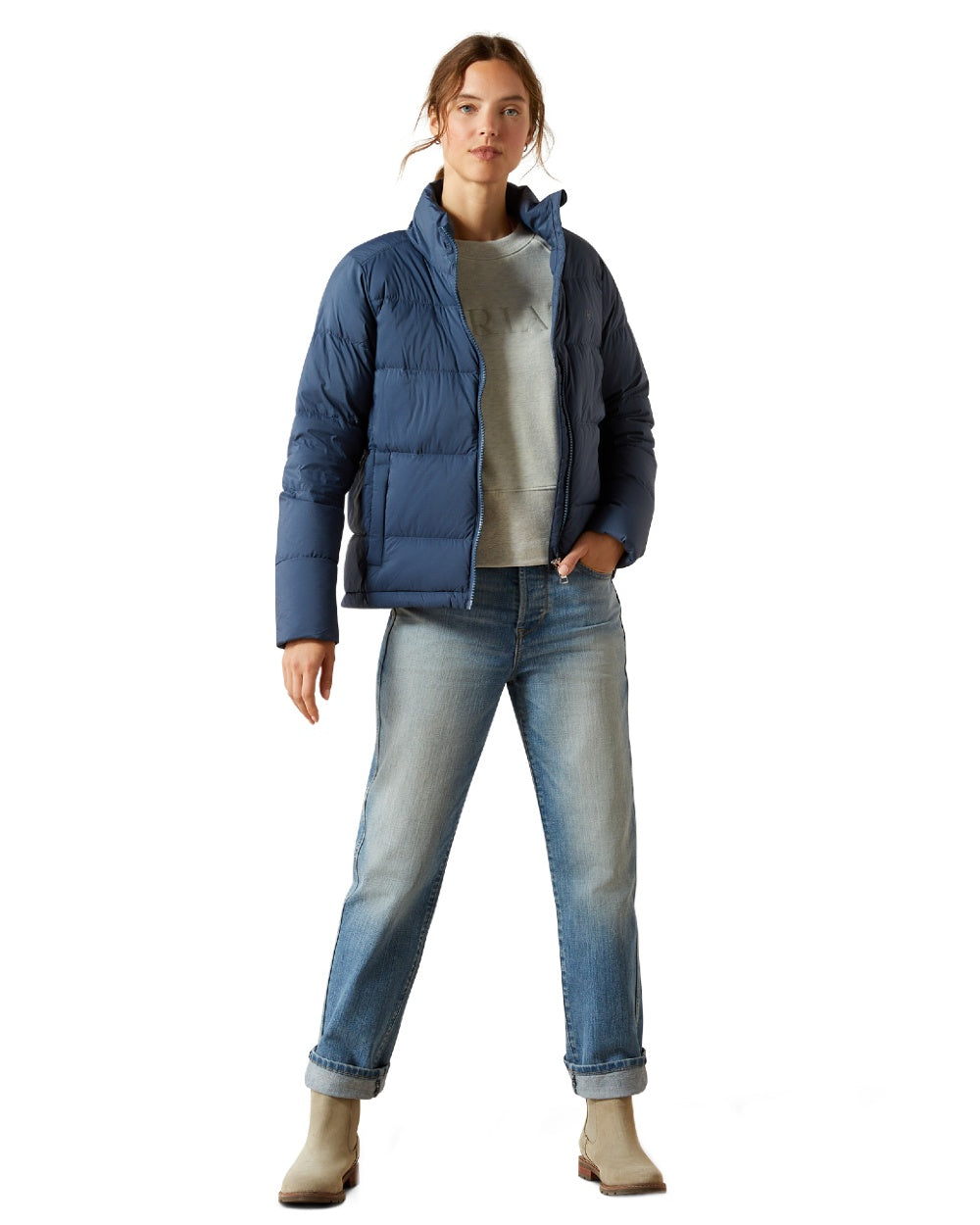 Big Dipper Coloured Ariat Womens UltraPuff Down Jacket on white background 