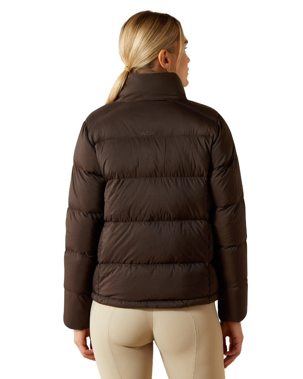 Java Coloured Ariat Womens UltraPuff Down Jacket on white background 