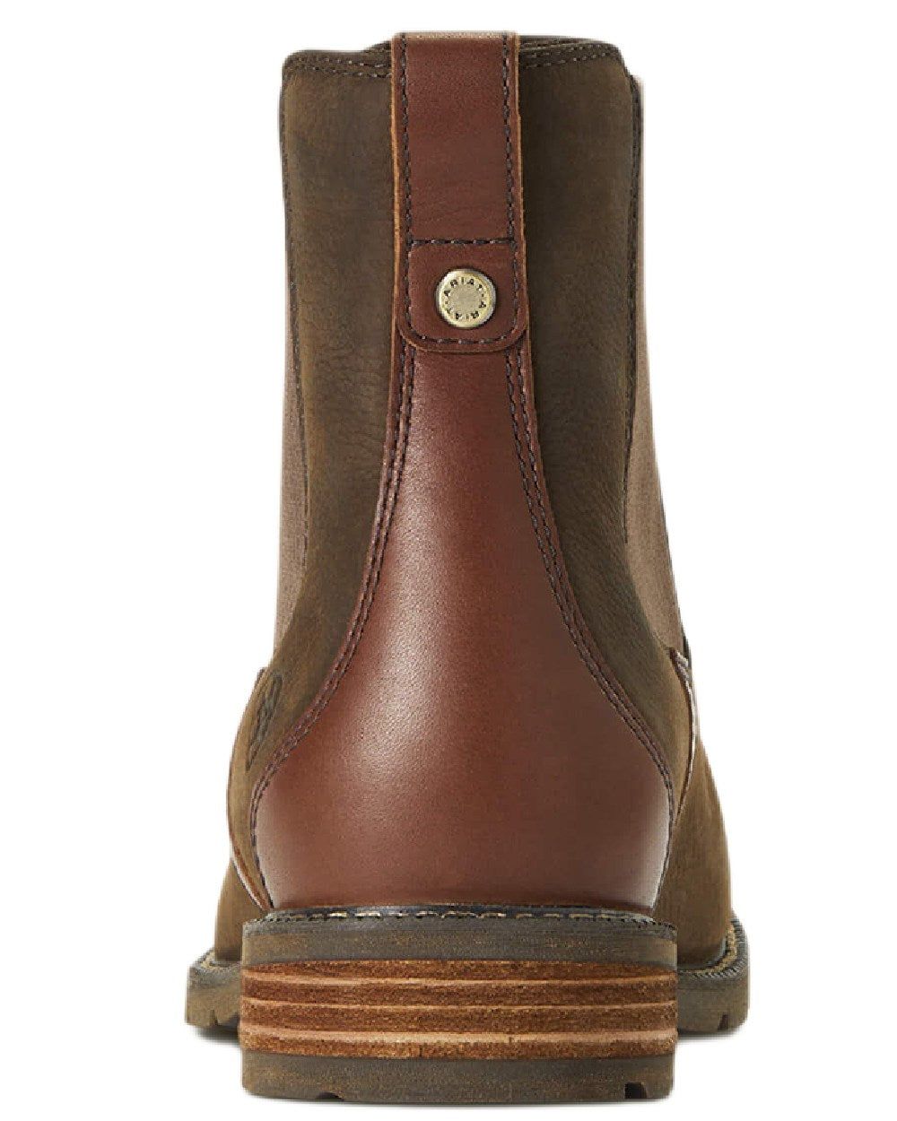 Java coloured Ariat Womens Wexford Waterproof Boots on white background 