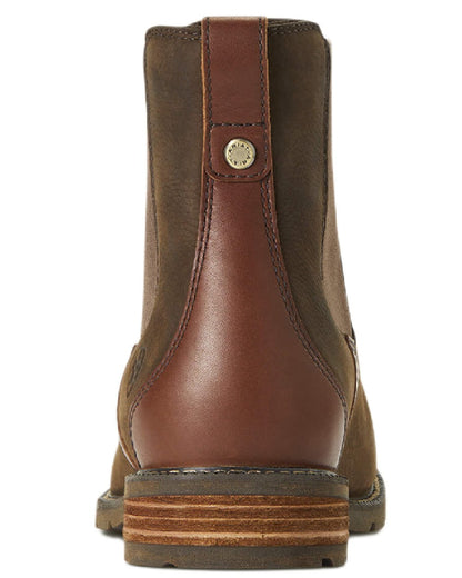 Java coloured Ariat Womens Wexford Waterproof Boots on white background 